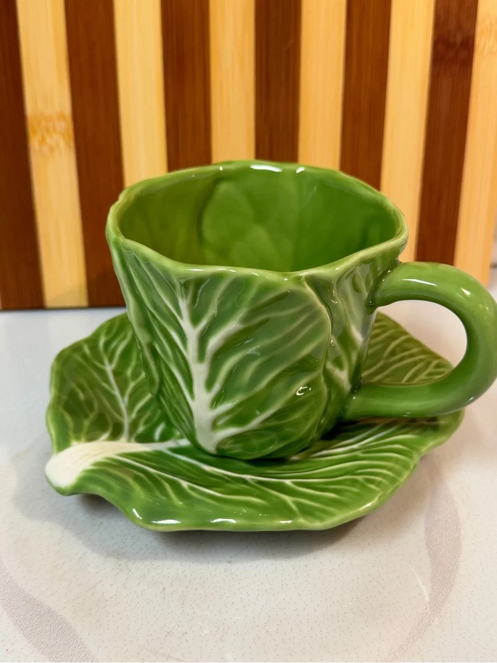 Threshold Cabbage Tea Cup & Saucer Set Retired